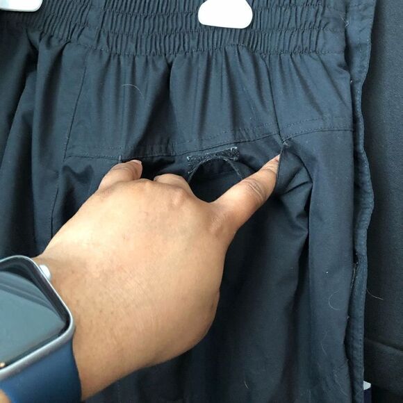 VTG Adidas Track Pants Mens L Trefoil Black Soccer Snap Button Ripstop Sport - Picture 11 of 12